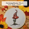 Herbstgeflüster Pilz 2   7 Größen 10x10-20x30