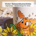 Elch Victor Sonnenblumenliebe Digistamp
