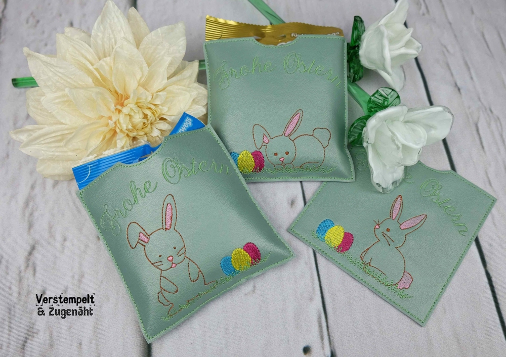 Bild 1 von Schoki Hüllen Frohe Ostern Happy Easter ITH einzeln und im Set