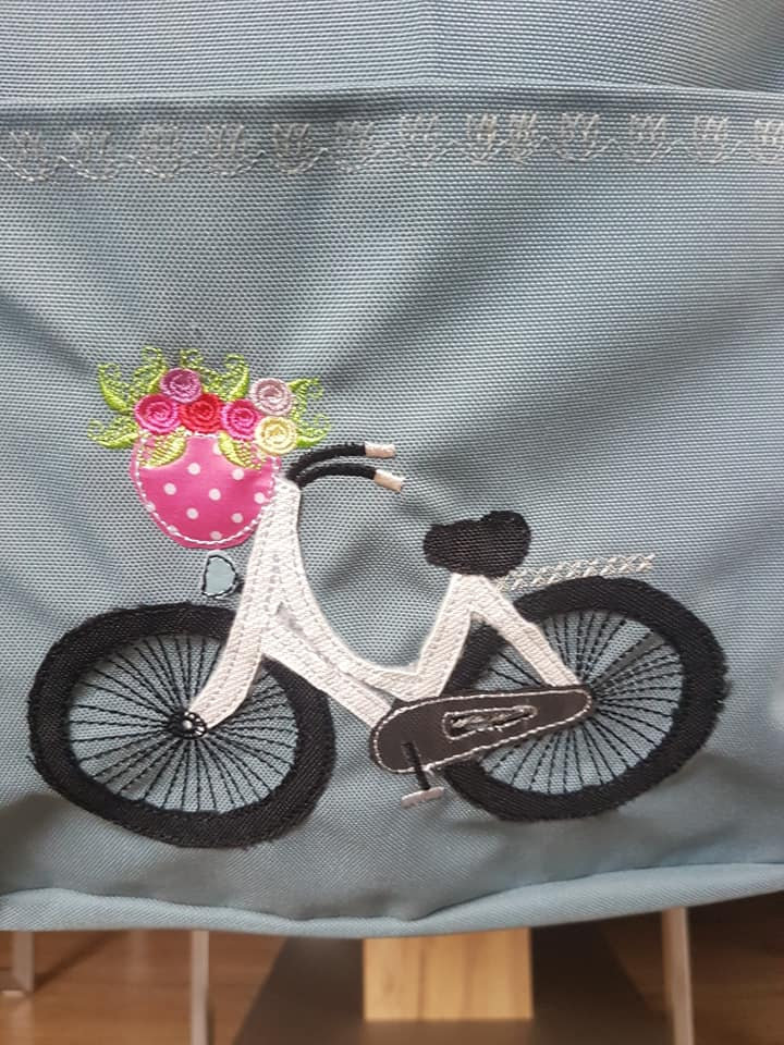 Bild 1 von Fahrrad 13x18 vintage Appli Doodle