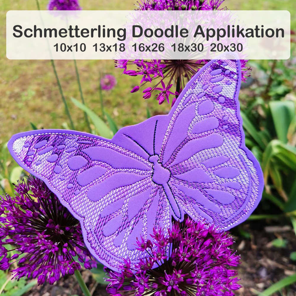 Bild 1 von Applikation Schmetterling 10x10  13x18  16x26  18x30  und 20x30