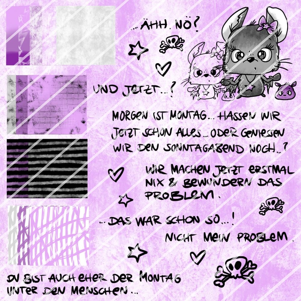 Bild 1 von EP * Ich hasse Montage* Digistamp Set  inkl. Sprüchen SVG PNG DXF