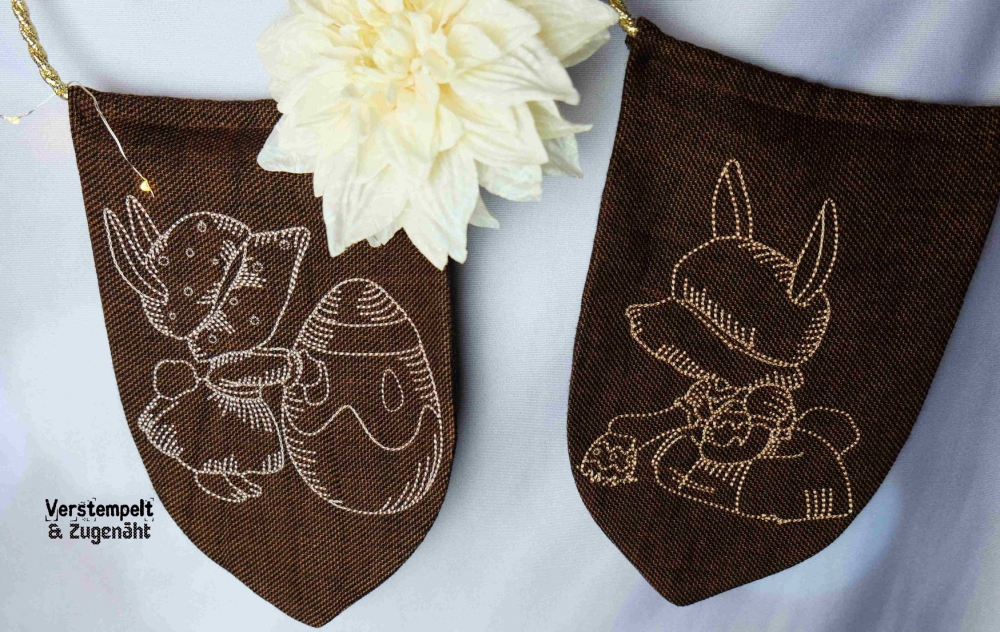 Bild 1 von Wimpelkette Vintage Ostern 18x30 ITH