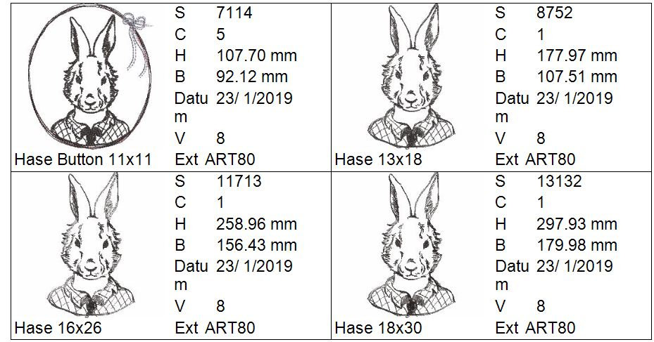 Bild 1 von Vintage Hase 4 Größen