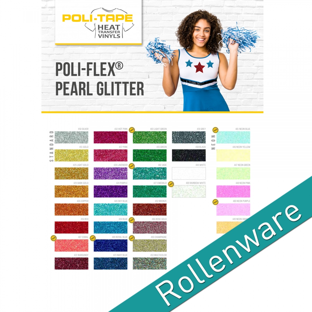 Bild 1 von POLI-FLEX PEARL GLITTER Flexfolie - Meterware Breite 30,5 cm