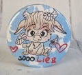Button Kühlschrankmagnet *Gänseblümchen-Kuh*  Sooo lieb 59mm mint