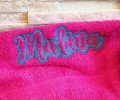 Malina embossed 13x18 Stickdatei Stickmuster fertiger Name