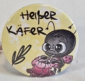 Button Kühlschrankmagnet *Marienkäfer rosa* 59mm gelb