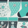 Bild 2 von Happy Christmas Mix – Webware Grau-Mint Adventskalender Swafing