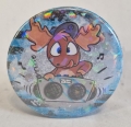 Button Kühlschrankmagnet *Music Ölch Holo* 59mm blau 