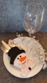 Bild 2 von Bestecktasche 13x18 ITH Schneemann Weihnachten