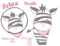 Bild 1 von Zebra 10x10 13x18 16x26 18x30 Applikation Button