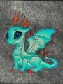 Bild 3 von Applikation Drache   13x18  16x26  18x30  und 20x30