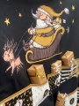 Bild 4 von Happy Christmas Adventskalender-Panels Canvas Ocker-Schwarz  Canvas