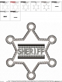 Bild 2 von Sheriff 10x10 2 Größen  Doodle