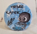 Button Kühlschrankmagnet *Marienkäfer blau* 59mm blau