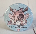Button Kühlschrankmagnet *Schoki-Anfänger not your ernst* 59mm mint