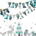 Happy Christmas Mix – Webware Grau-Mint Adventskalender Swafing
