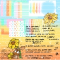 Digistamp Set mit Papier und Sprüchen  Sonderdesign *Victors Sonnenblumengruß* für Anika 