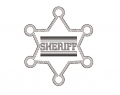 Sheriff 10x10 2 Größen  Doodle