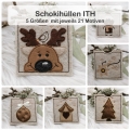 Bild 1 von Schokihüllen Weihnachten 5 Varianten jeweils 21 Motive  / (Auswahlfeld ) Komplett Set