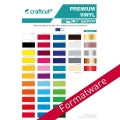 craftcut Premium Vinyl glänzend Formatware 30,5 x 21 cm für Cricut, Silhouette, Brother ...