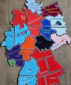 Deutschlandkarte 13x18 Puzzle Stickdatei ITH 16 Bundesländer