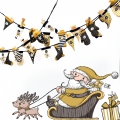Happy Christmas Mix – Webware Ocker-Schwarz Adventskalender Swafing