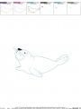 Bild 7 von Seehund 10x10 13x18 Applikation Doodle
