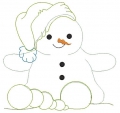 Bild 2 von Frosty  versch. Größen Doodle Applikation Schneemann 