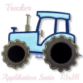 Bild 2 von Trecker 4 Dateien 10x10 und 13x18 Satin-Applikation Fransen-Applikation