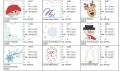 Bild 2 von Schokihüllen Weihnachten 5 Varianten jeweils 21 Motive  / (Auswahlfeld ) 65x65