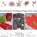 Mama Papa Oma Opa  Schokihüllen   ITH versch. Größen Muttertag Vatertag