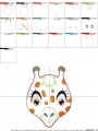 Bild 2 von Giraffe Heike Kuschel Kissen Kopf ITH versch. Größen  / (Musterauswahl) 13x18