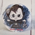 Button Kühlschrankmagnet *Vampir*  Team Grusel 59mm