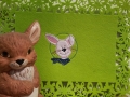 Bild 2 von Hase  Button Applikation Sweetie 10x10 