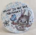Button Kühlschrankmagnet *Ast-Hasi* 59mm blau
