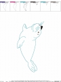 Bild 6 von Seehund 10x10 13x18 Applikation Doodle