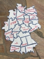 Bild 5 von Deutschlandkarte 13x18 Puzzle Stickdatei ITH 16 Bundesländer