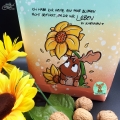 Bild 48 von Digistamp Set mit Papier und Sprüchen  Sonderdesign *Victors Sonnenblumengruß* für Anika 