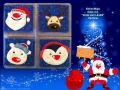 Bild 3 von Mug Rugs Christmas Elch, Santa,Bär und Pinguin Zuckerstangenmugs 10 x 10 ITH